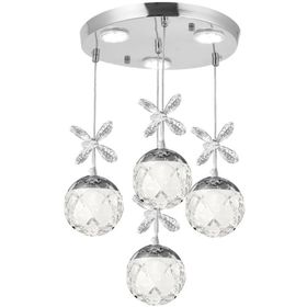 Eray Aydınlatma 2560-3+1 Krom Sarkit Led Avize