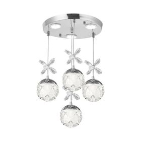 Eray Aydınlatma 2560-3+1 Krom Sarkit Led Avize