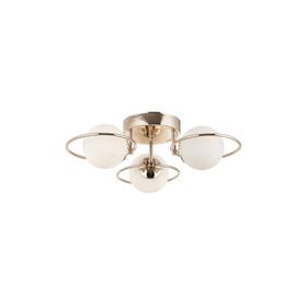Eray Aydınlatma 3'lü Opal Camlı Rose Gold Avize