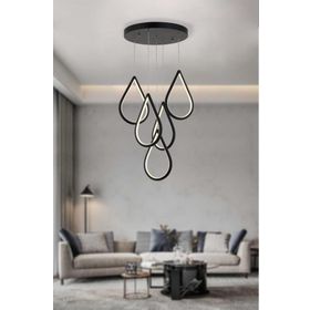 Eray Aydınlatma 4011-5 Y Siyah 5 li Led Avize