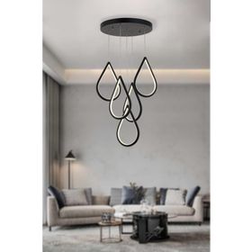 Eray Aydınlatma 4011-5 Y Siyah 5 li Led Avize