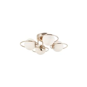 Eray Aydınlatma 4'lü Opal Camlı Rose Gold Avize