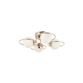 Eray Aydınlatma 4'lü Opal Camlı Rose Gold Avize