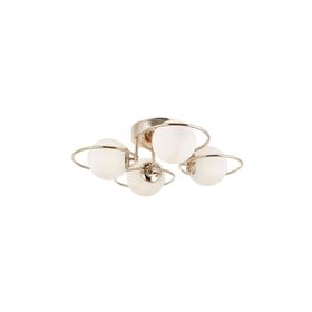 Eray Aydınlatma 4'lü Opal Camlı Rose Gold Avize