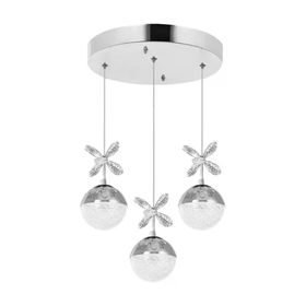 Eray Aydinlatma 9178-3 Krom Led Sarkıt 3'lü Avize
