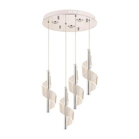 Eray Aydınlatma P7077-3+1 4'lü Krom Sarkıt Led Avize