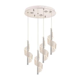 Eray Aydınlatma P7077-3+1 4'lü Krom Sarkıt Led Avize