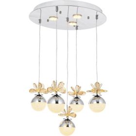 Eray Aydınlatma Powerled 9178-4+1+3R Krom 5 Li Avize