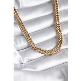Erb 316l Çelik Gold Renk Zincir Model Balık Figür Zirkon Taşlı Kadın Kolye
