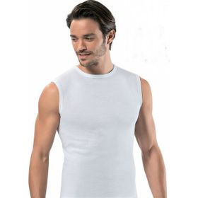Erdem 1195 Ribana Kolsuz 3'lü Paket Beyaz Erkek Fanila