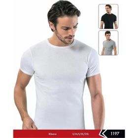 Erdem 1197 Ribana Sıfır Yaka 6'lı Siyah Erkek Fanila