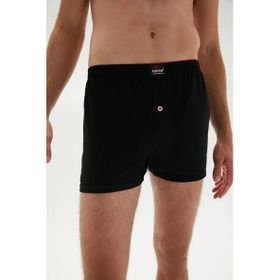 Erdem 1400 Penye Düz Siyah 6 Adet Erkek Boxer