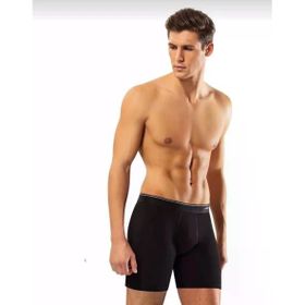 Erdem 1470 Likralı Uzun 10 Adet Siyah Erkek Boxer