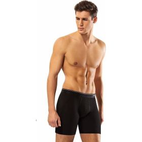 Erdem 1470 Likralı Uzun 3'lü Siyah Erkek Boxer