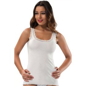 Erdem 2232 Dantelli Beyaz Kadın Atlet