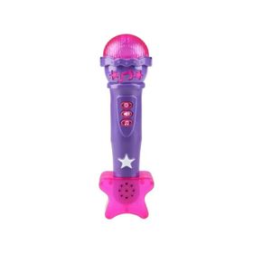Erdem Oyuncak Mor Sesli Işıklı Mini Karaoke Mikrofon