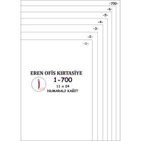 Eren 1-700 80 gr A4 Numaralı Kağıt