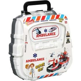 Eren Oyuncak ERN-2016 Arabalı Çantalı Ambulans Seti