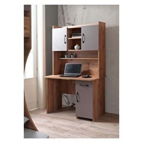 Erezoğulları 110x60x177 cm Rio Kitaplıklı Dolaplı Çalışma Masası