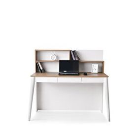 Erezoğulları 120x60x120 cm Ekru Çakıl Mdf Çekmeceli Kitaplıklı Çalışma Masası