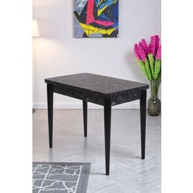 Erezoğulları Damla Siyah Açılır 60x90 cm Mutfak Masası