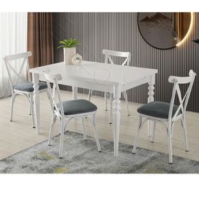 Erezoğulları Didim Bahar Açılır 80x120 Mutfak Masa Sandalye Takımı