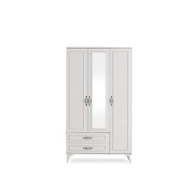 Erezoğulları Irmak 3 Kapılı 2 Çekmeceli 120x48x195 CM Gardrop