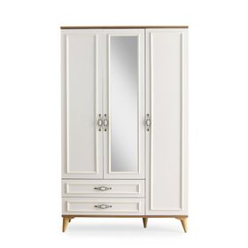 Erezoğulları Irmak 3 Kapılı 2 Çekmeceli 120x48x195 CM Gardrop