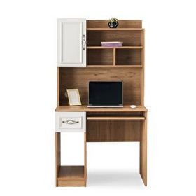 Erezoğulları Irmak 90x60x167 cm Çekmeceli Kitaplıklı Çalışma Masası