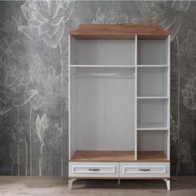 Erezoğulları Modern Trend 3 Kapılı 2 Çekmeceli 130x55x212 CM Gardırop