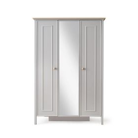 Erezoğulları Yakamoz Sis Gri 3 Kapaklı 133x56x201 CM Gardırop