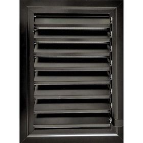 Erfur Siyah Aspiratörlü Fanlı Alüminyum Hareketli Yüzeysel 55x40 cm Banyo Wc Menfezi