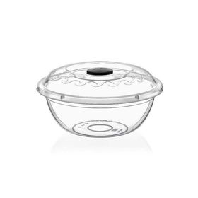 Erkoç E105 57 cm 35 Lt Poly Time Şeffaf Kapaklı Leğen
