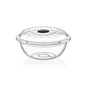 Erkoç E105 57 cm 35 Lt Poly Time Şeffaf Kapaklı Leğen
