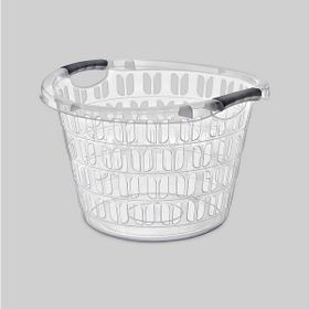 Erkoç Poly Time Plastik Yuvarlak Şeffaf Çamaşır Sepeti