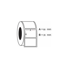 Ermet 35x50 mm Yyn 2x1000'li Termal Etiket Rulosu