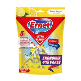 Ernet Ultra Hijyen Limon Bahçesi 50 gr Klozet Blok (4 adet)