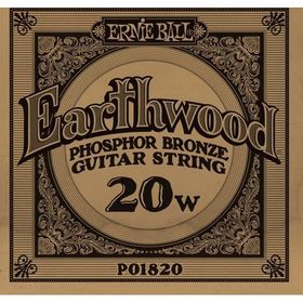Ernie Ball P01820 .020 Earthwood Fosfor Bronz Sargılı Akustik Tek Tel