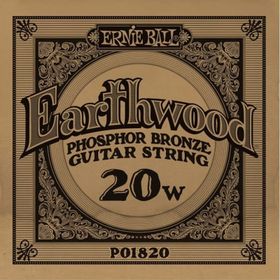 Ernie Ball P01820 .020 Earthwood Fosfor Bronz Sargılı Akustik Tek Tel