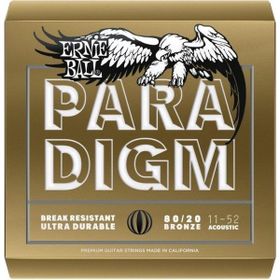 Ernie Ball P02088 11-52 Paradigm Medium Light 80/20 Bronz Akustik Gitar Tel Seti