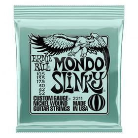 Ernie Ball P02211 10.5-52 Mondo Slinky Nickel Wound Elektro Gitar Teli
