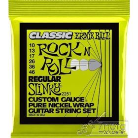 Ernie Ball P02251 10-46 Regular Slinky Classic Rock N Roll Pure Nickel Wrap Elektro Gitar Teli