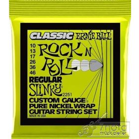 Ernie Ball P02251 10-46 Regular Slinky Classic Rock N Roll Pure Nickel Wrap Elektro Gitar Teli