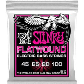 Ernie Ball P02814 45-100 Super Slinky Flatwound Bas Gitar Teli