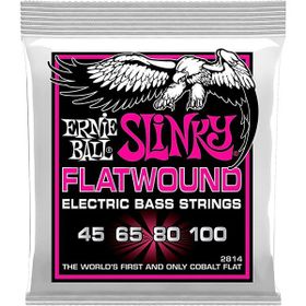 Ernie Ball P02814 45-100 Super Slinky Flatwound Bas Gitar Teli