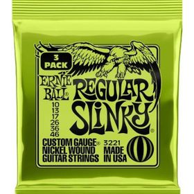 Ernie Ball P03221 3'lü Regular Slinky 3 Pack Elektro Teli