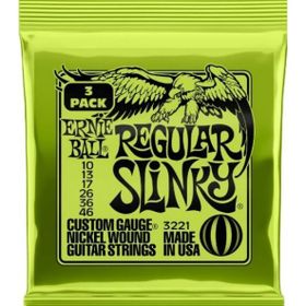 Ernie Ball P03221 3'lü Regular Slinky 3 Pack Elektro Teli