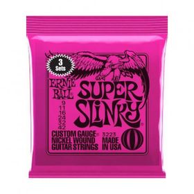Ernie Ball P03223 Super Slinky 3'lü Elektro Tel Set