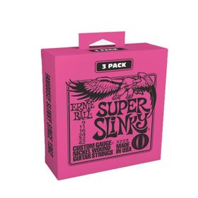 Ernie Ball P03223 Super Slinky 3'lü Elektro Tel Set