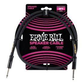 Ernie Ball P06071 3FT 0,91 m Düz Siyah Kabin Kablosu